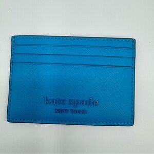 Kate Spade Vibrant Blue Card Holder | Very Good Condition